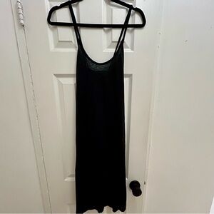 6397 100% Linen X Back dress - XS